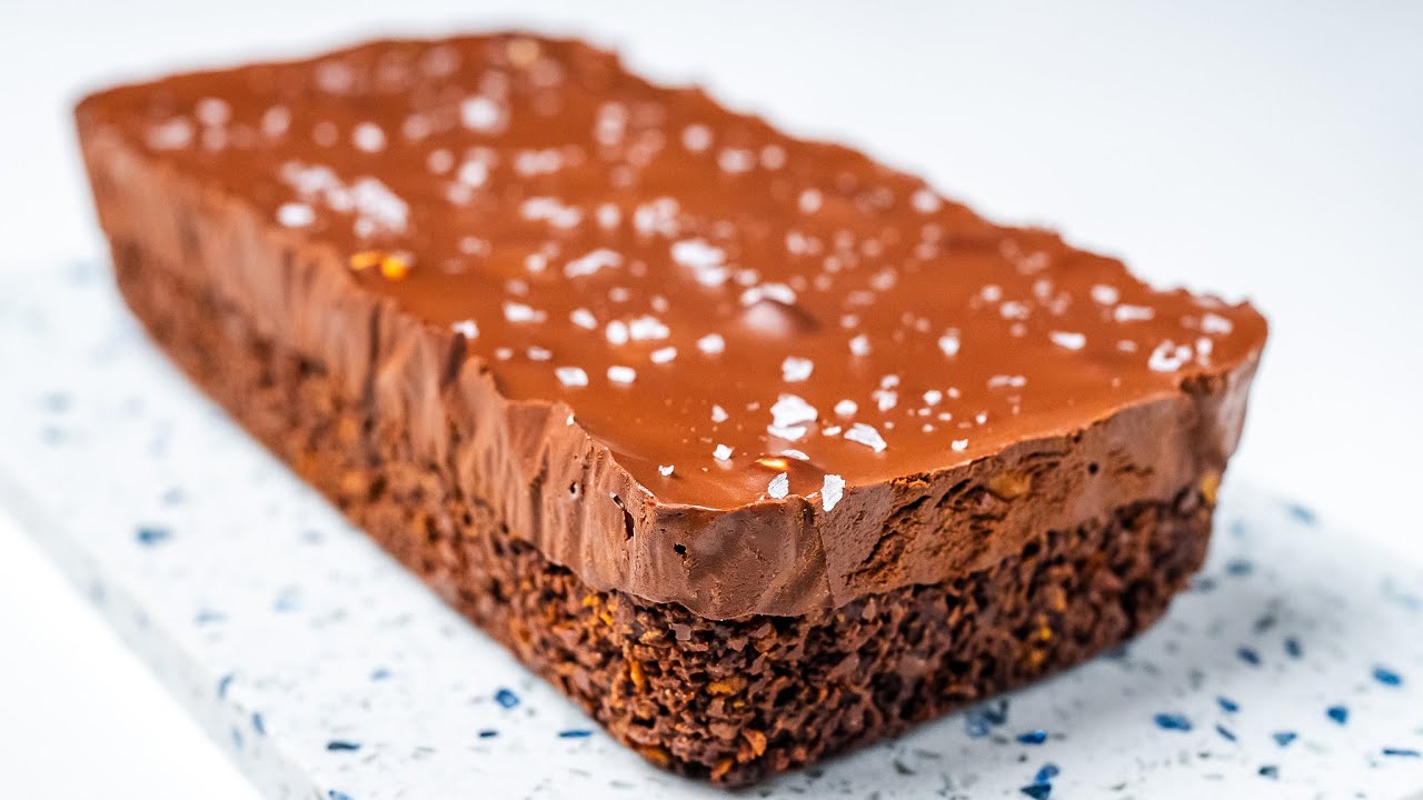 No bake chocolate ganache cornflake bars