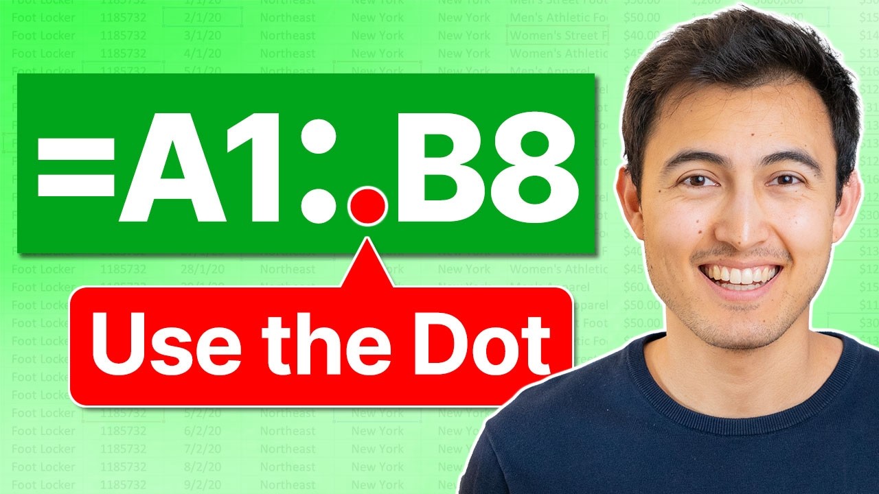 I simplified my Excel formulas with a dot!
