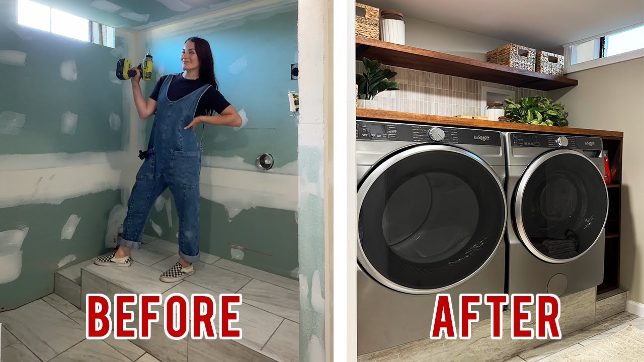Easy laundry closet makeover you'll love!
