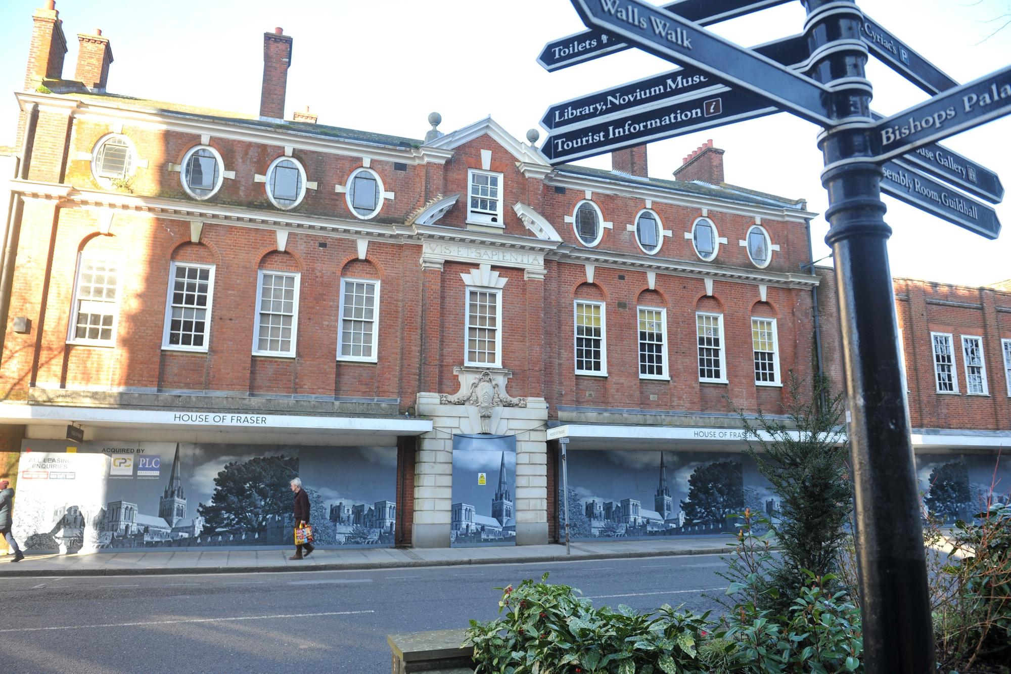 Major update on future for House of Fraser building in Chichester as ...