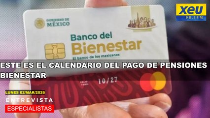 Este es el calendario del pago de pensiones Bienestar