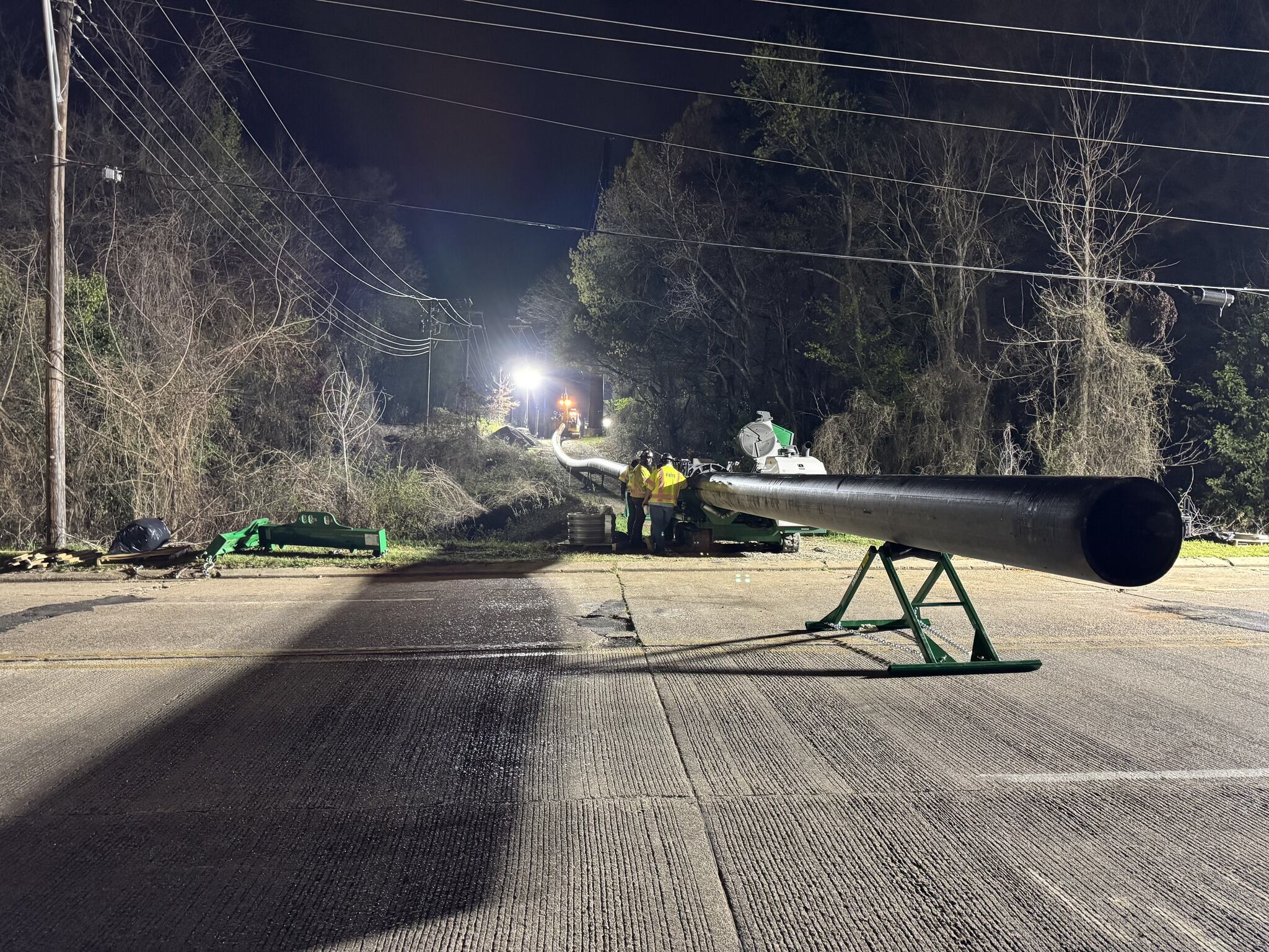 Crews work overnight to repair water main break