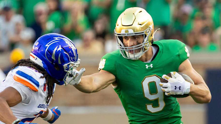 Eli Raridon NFL draft interview: Notre Dame's explosive pass catching ...