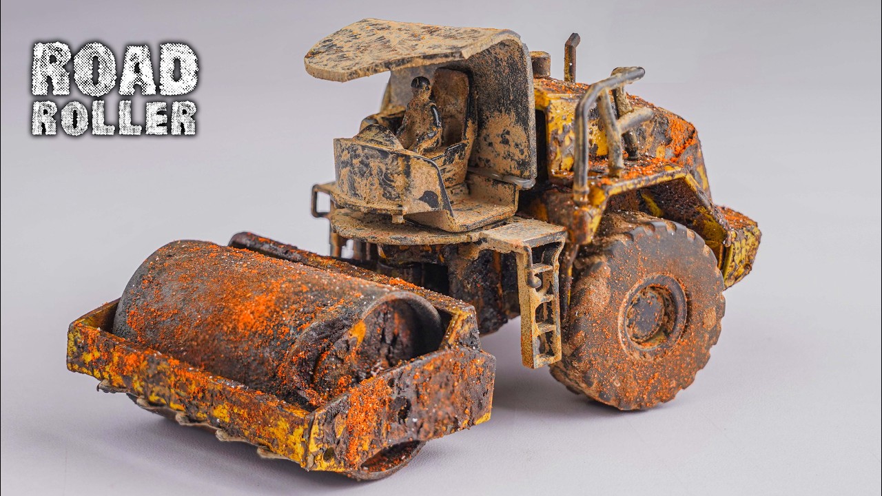 I transformed a rusty road roller into a gem!