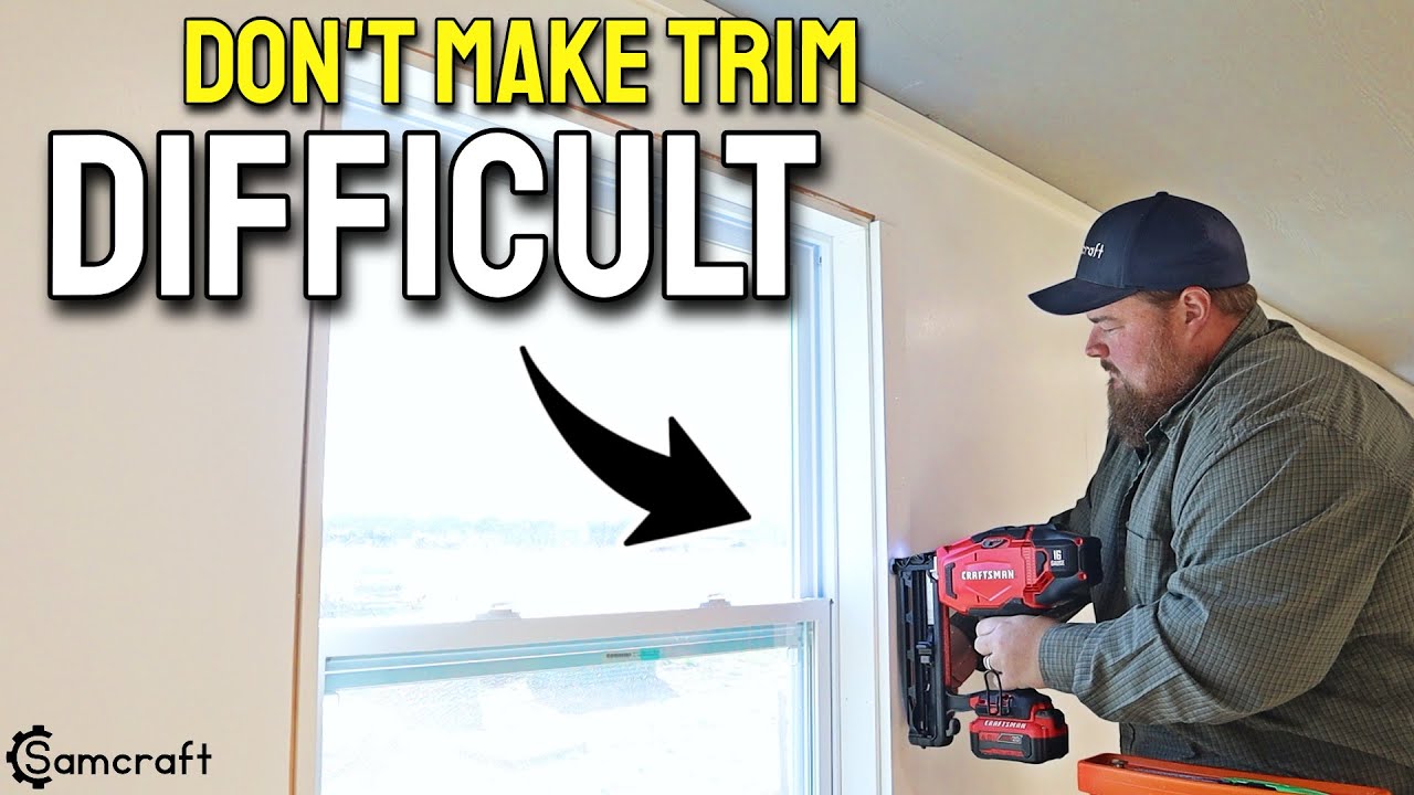 The easy way to install window and door trim