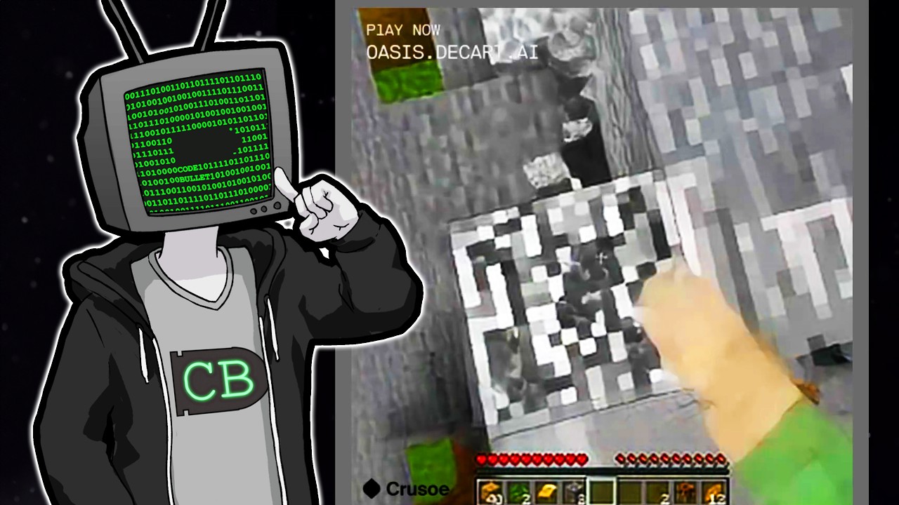 What happens when you keep digging down in AI Minecraft?