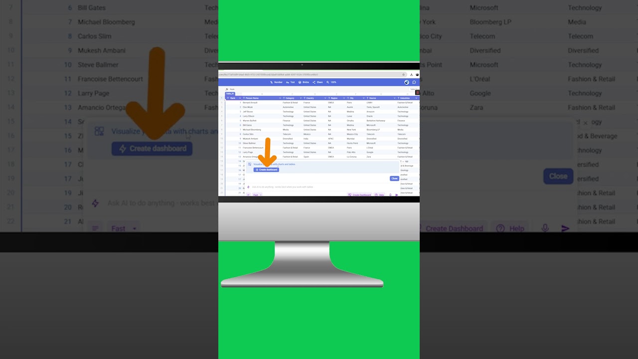 I can create a dashboard in seconds! 🚀