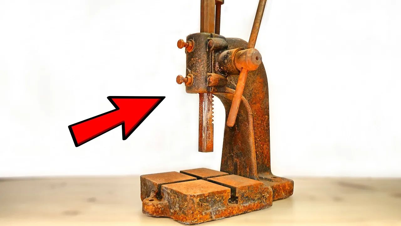 Extreme rust removal on a precision press