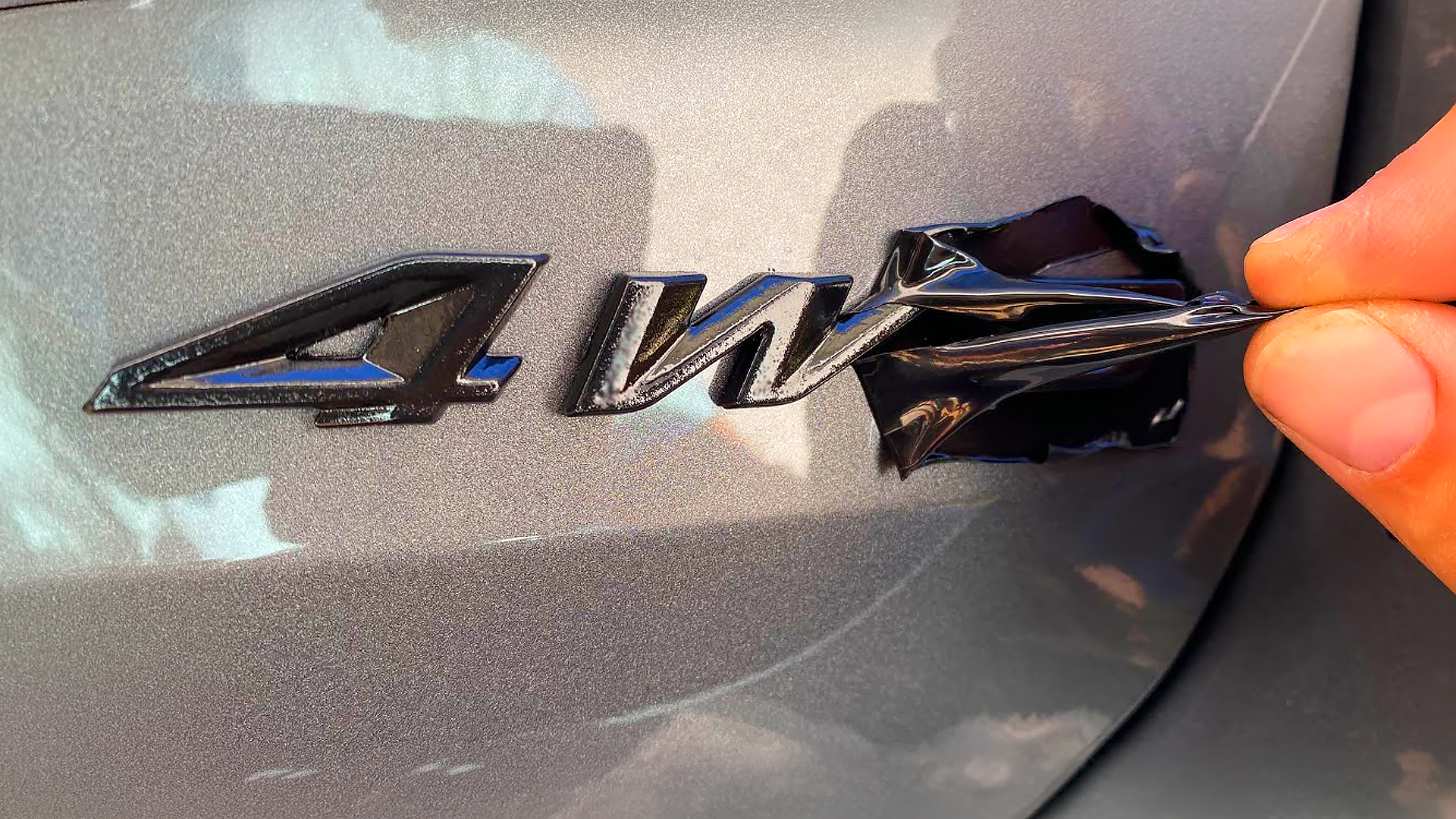 I blacked out my car emblem in minutes! 🚗