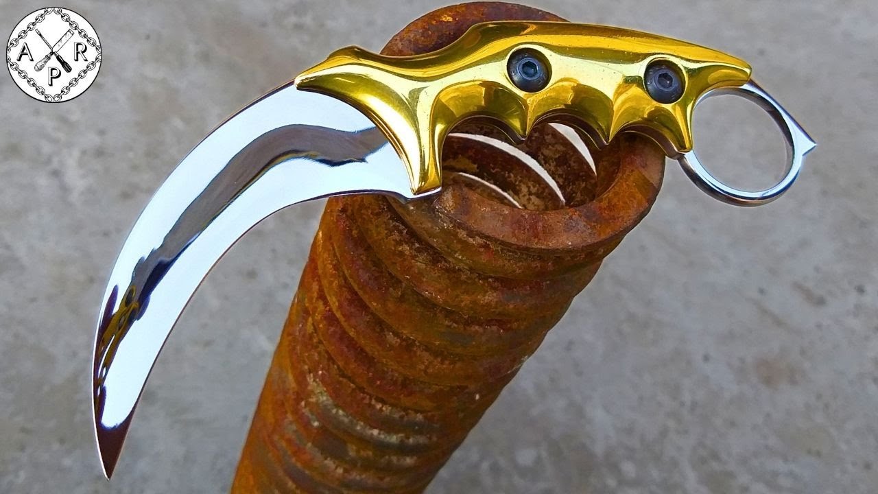 I turned a rusty spring into a stunning karambit