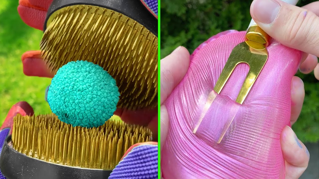 No music oddly satisfying video with ASMR sound