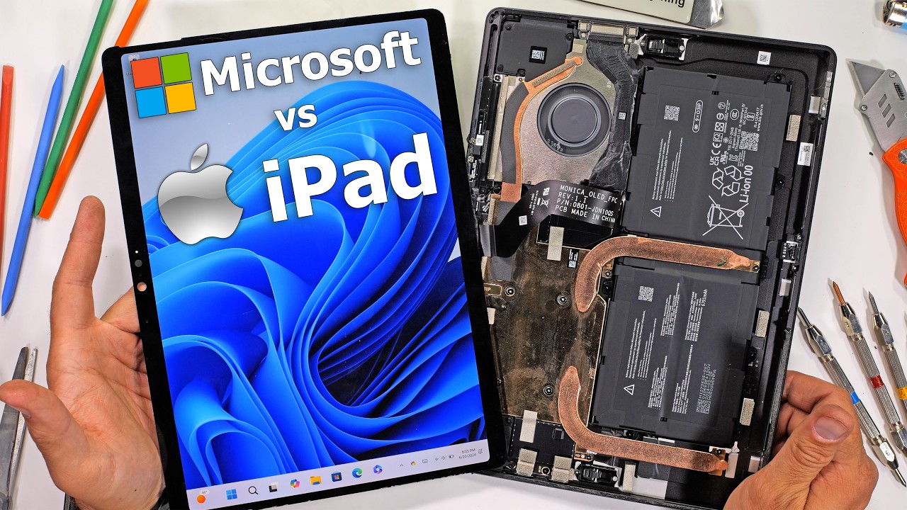Is the Surface Pro STRONGER than the iPad Pro?! - (Its only fair...)