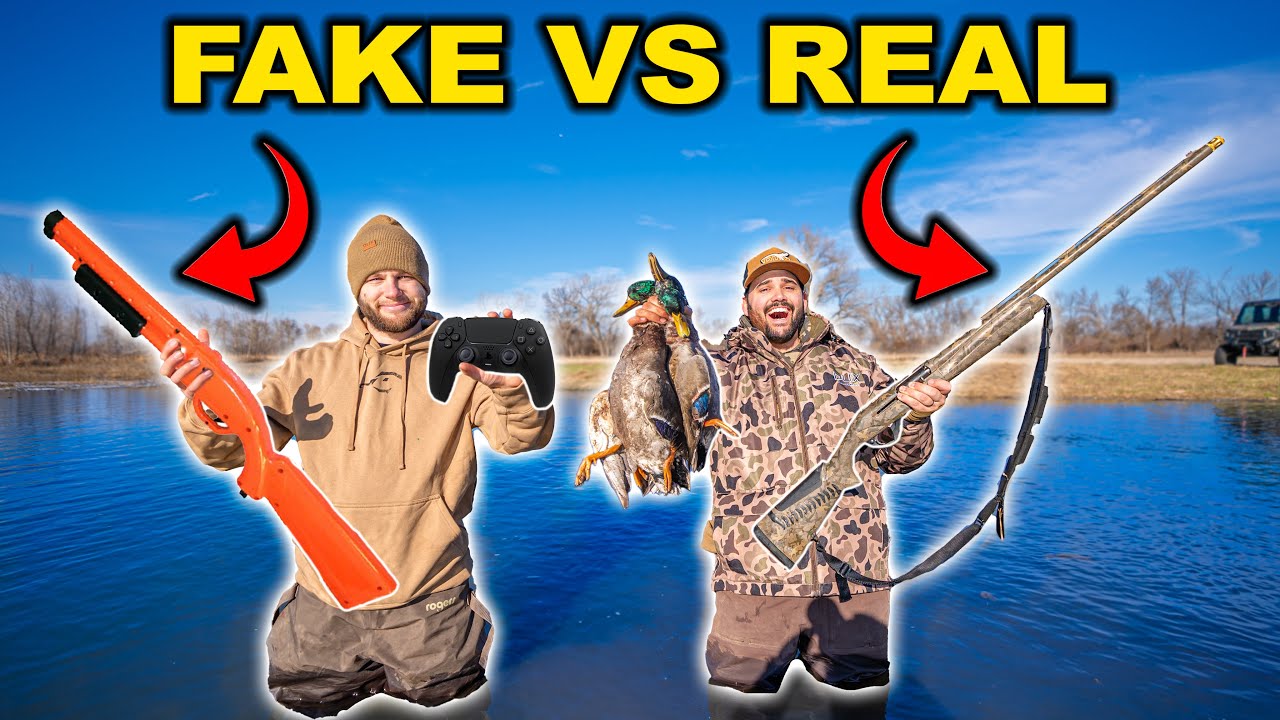 Real vs fake duck hunting showdown