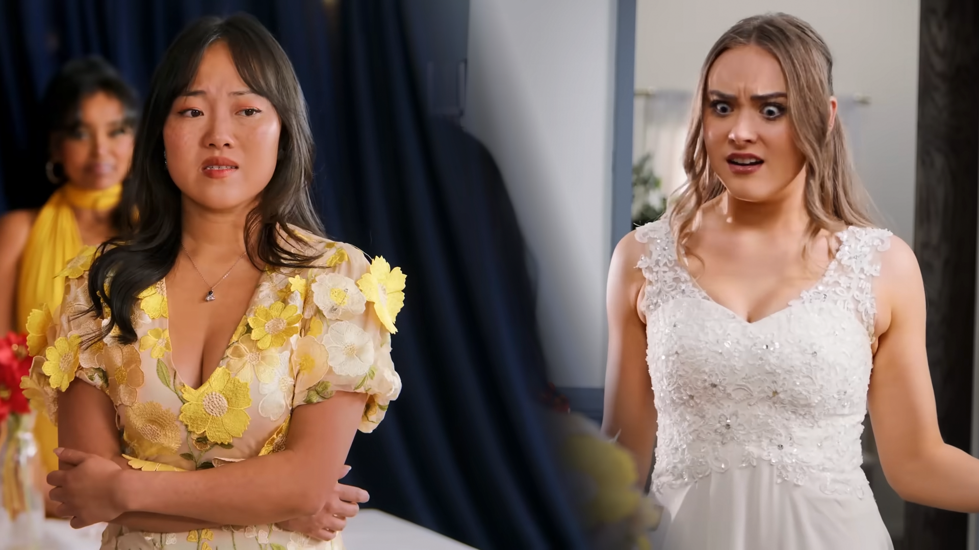 Bride humiliates poor bridesmaid over her dress