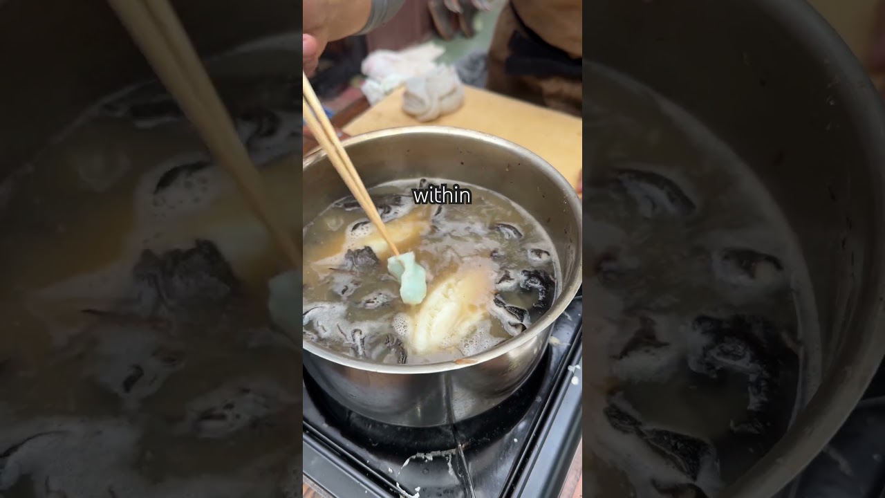 I tried cooking blue meat for the first time! 🍽️