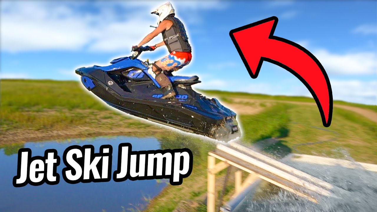 Jet ski pool jump!💥