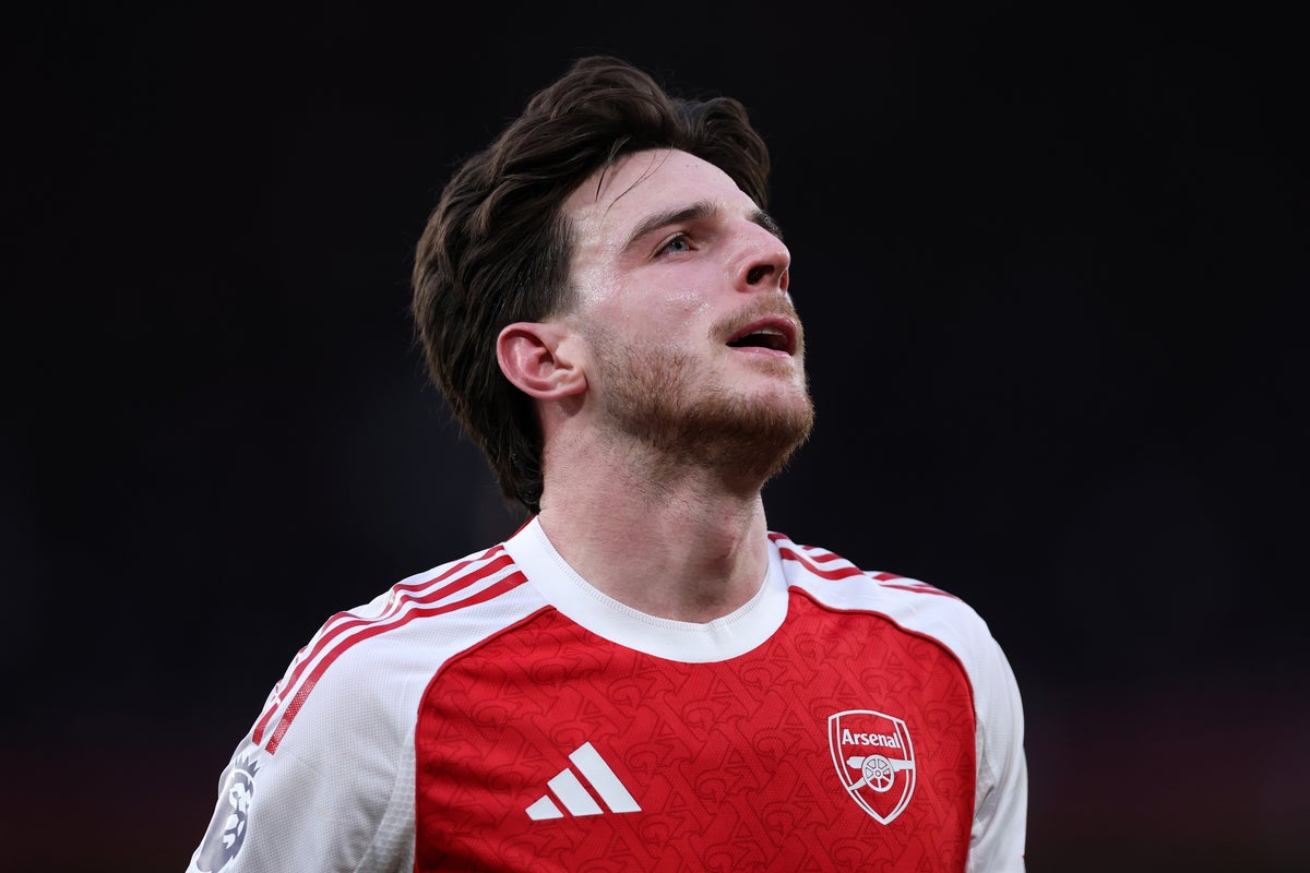 Rice injury update revealed before Arsenal play Brighton