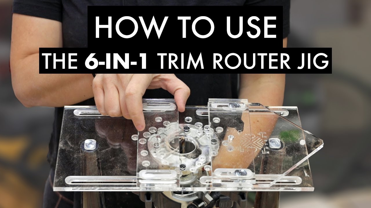 6-in-1 trim router jig tips for beginners