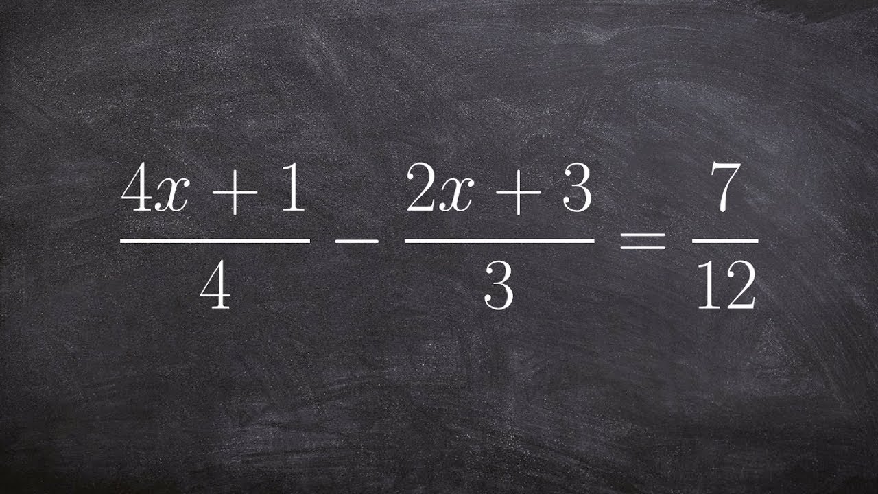Solving rational equations
