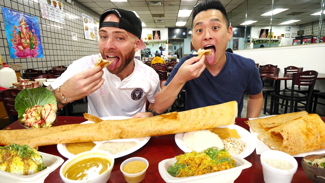 Eating Indian food for 24 hours in central New Jersey! Paper dosa, raj ...
