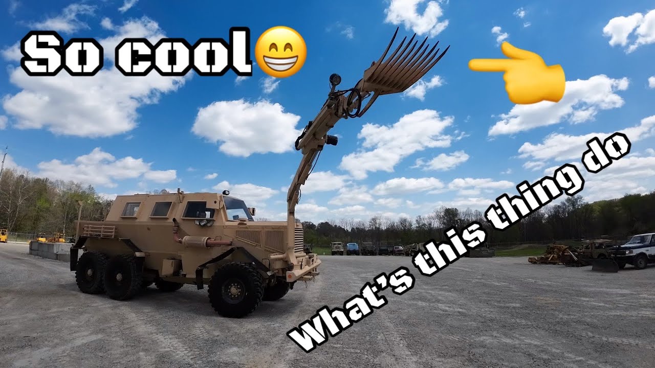 What happens when a Buffalo MRAP digs?