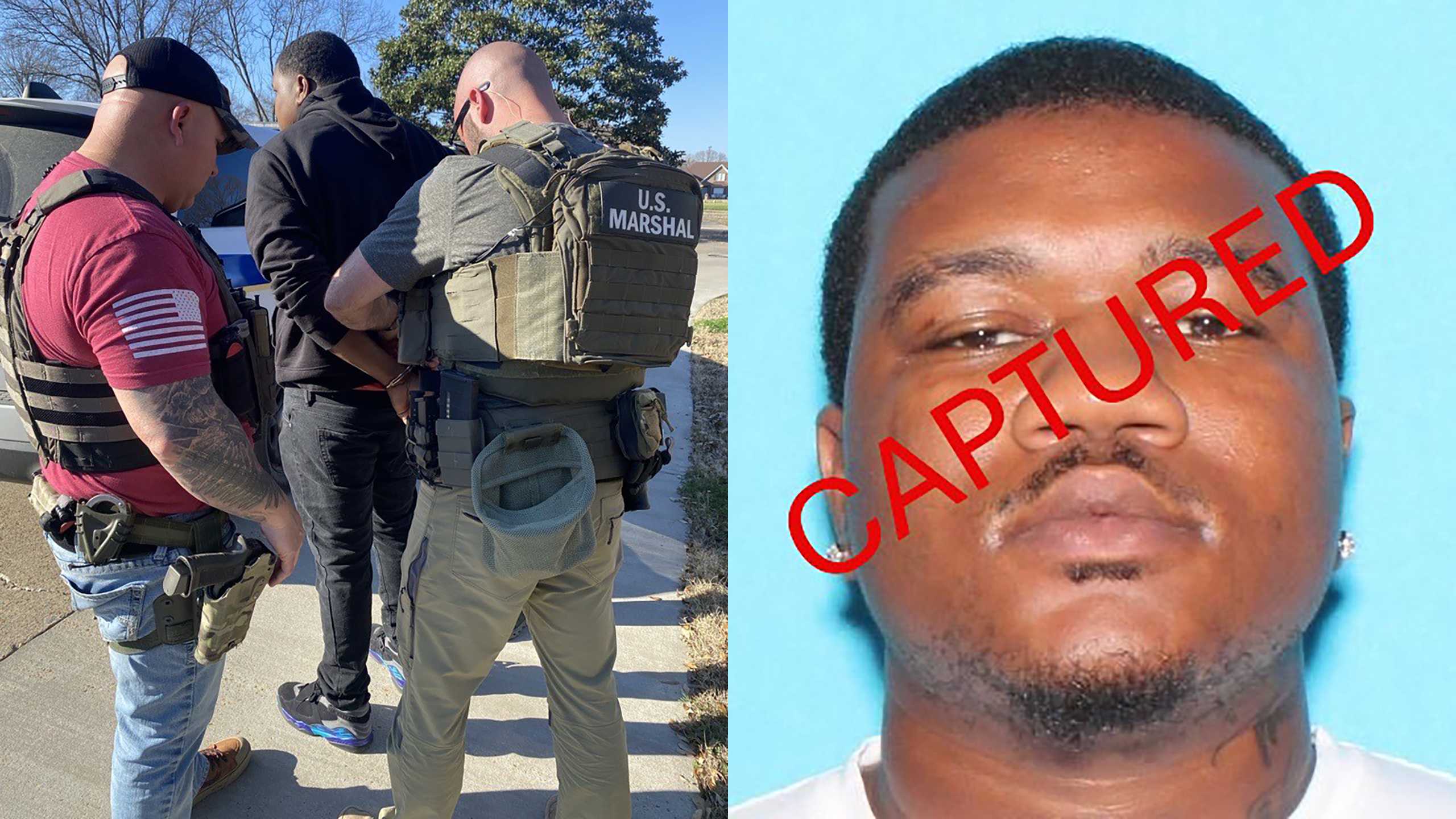 US marshals capture fugitive suspected of shooting woman and her grandson