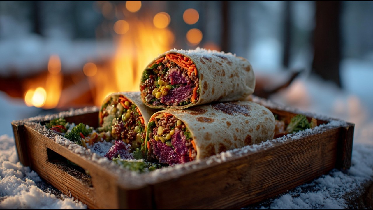 Giant fire burrito ASMR – Almazan Kitchen