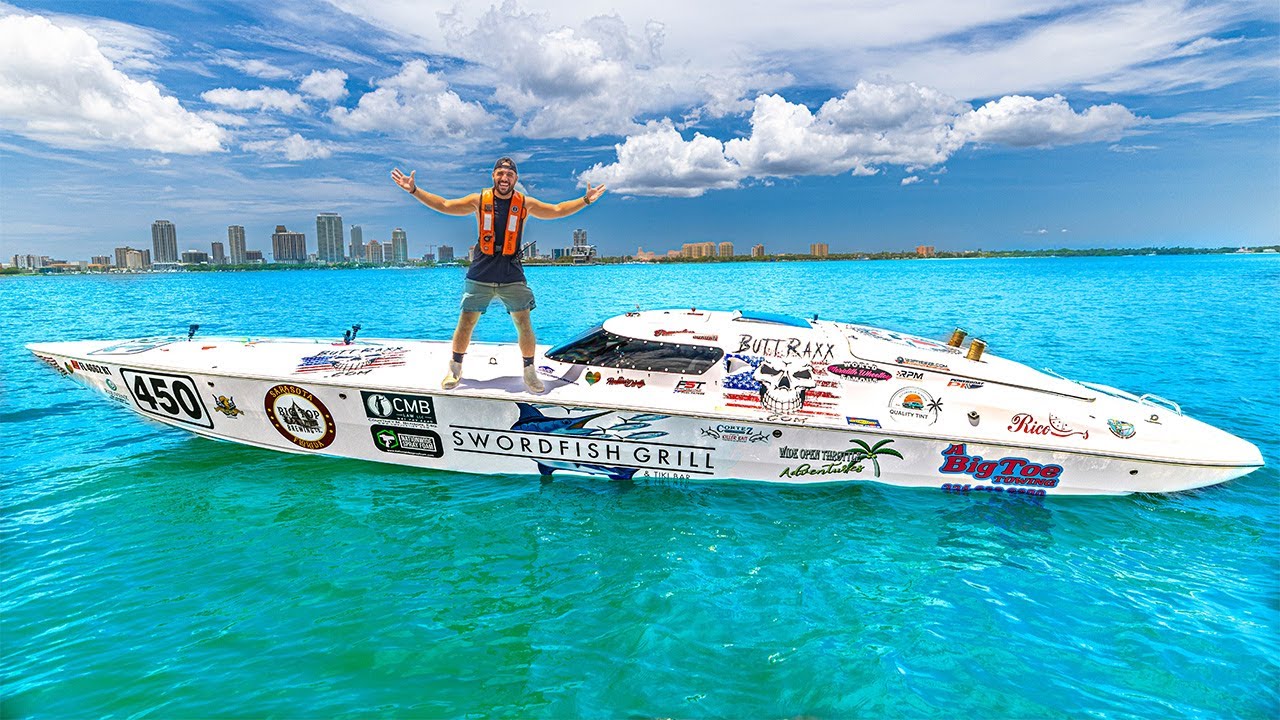 First time racing in an offshore championship boat