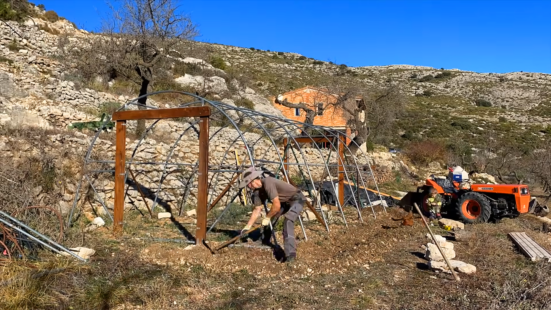 Photo inspiration: Picture Idea: Off Grid Mountain Homestead Building A Polytunnel