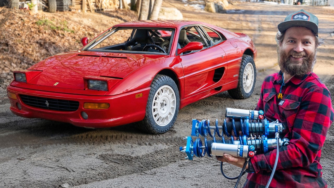 I built a diesel Ferrari for rally racing! 🚗💨