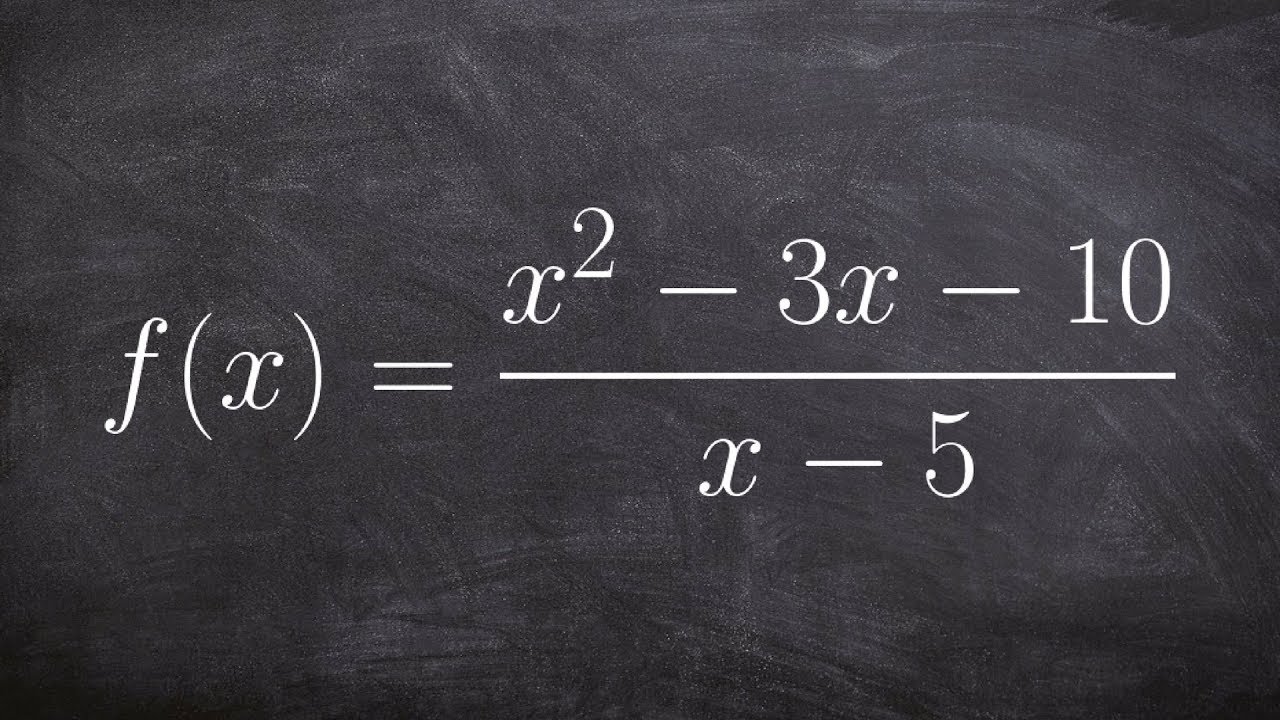 Learn how to find the holes of a rational function removable ...