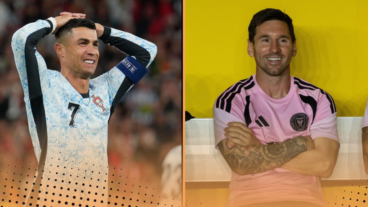 Who reached 900 goals faster out of Lionel Messi and Cristiano Ronaldo?