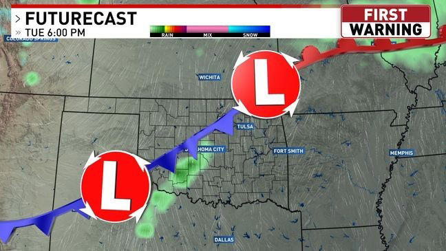 Isolated severe storms possible tonight