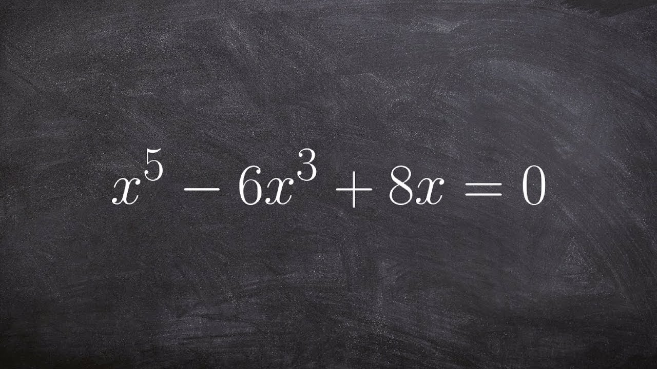 Finding all the solutions of a higher order polynomial by factoring