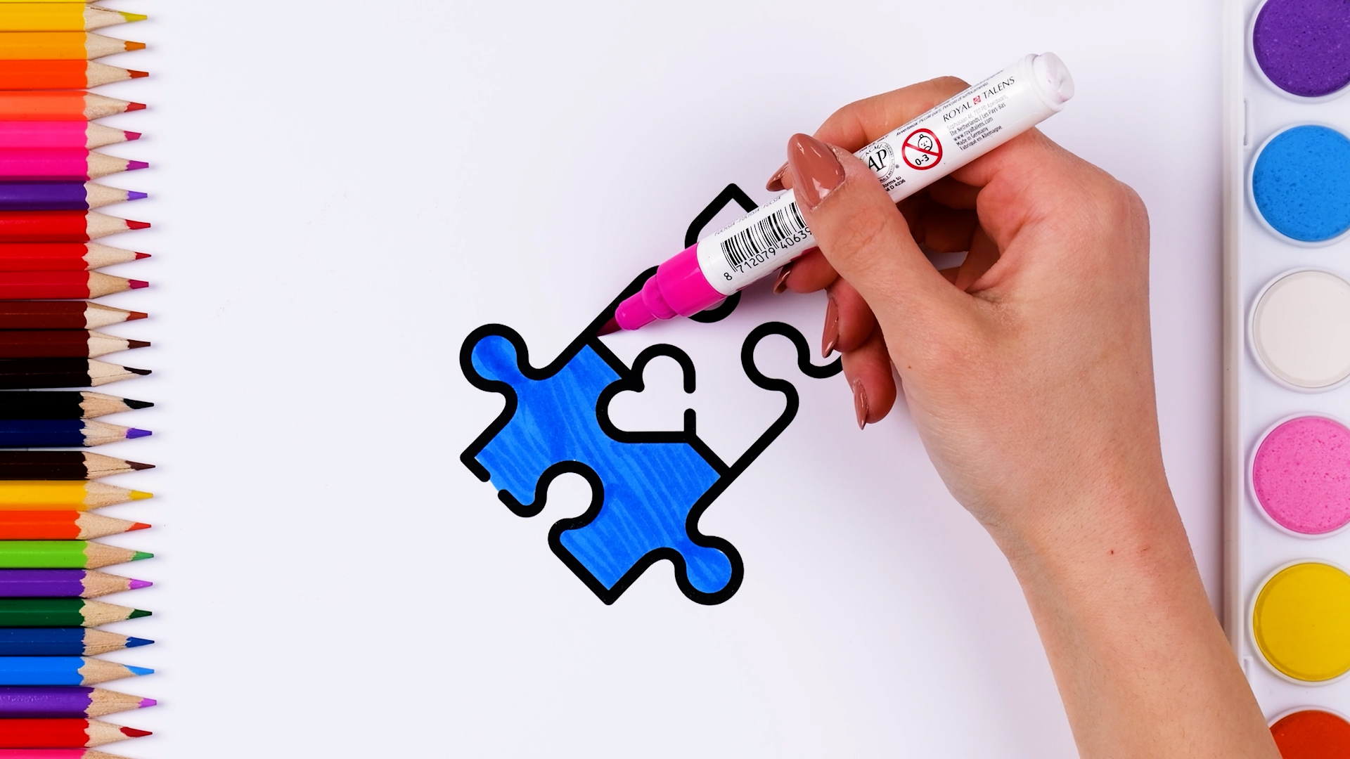 Coloring puzzles for a fun time