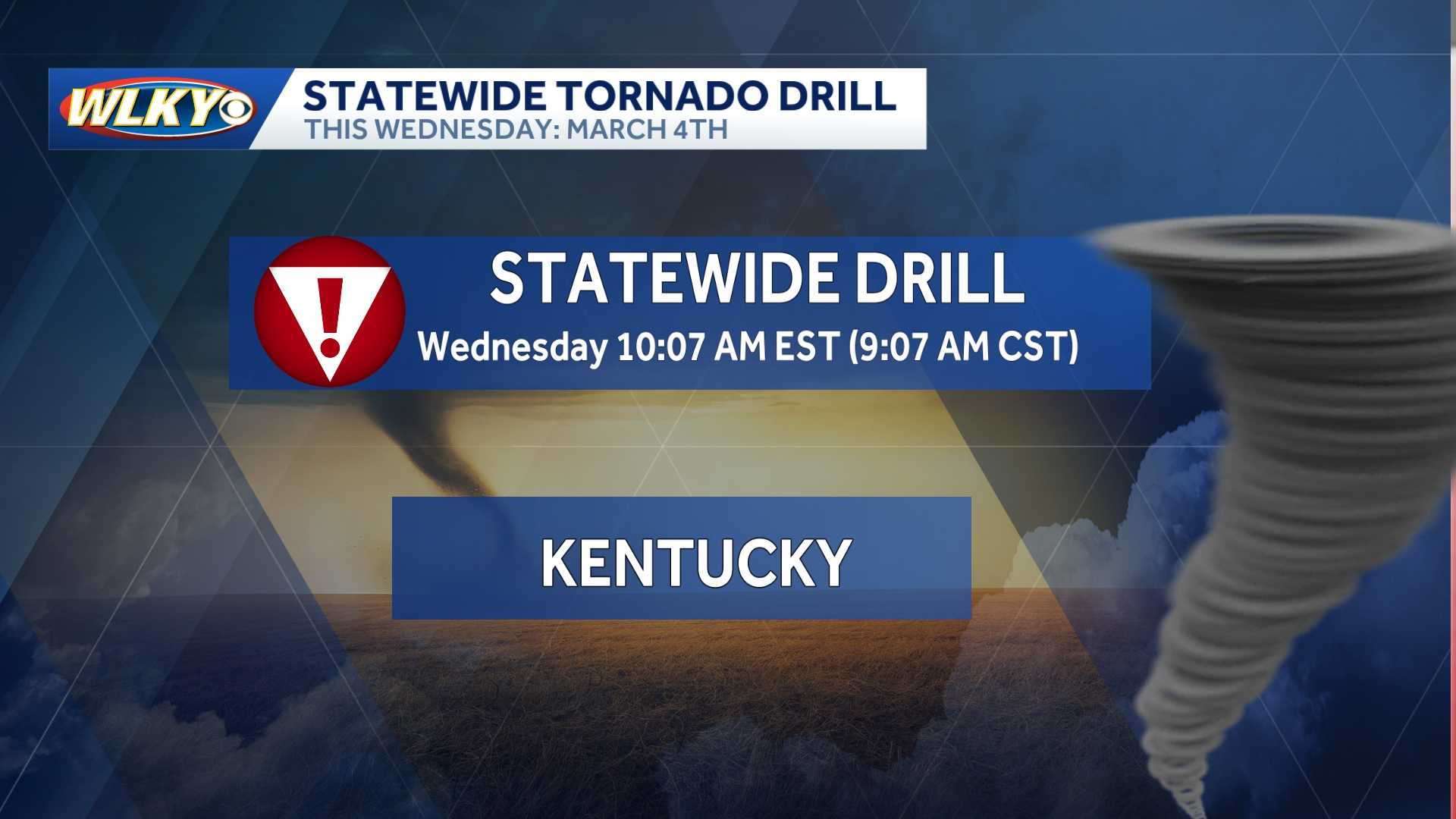 Severe weather preparedness week in KY: Statewide tornado drill planned