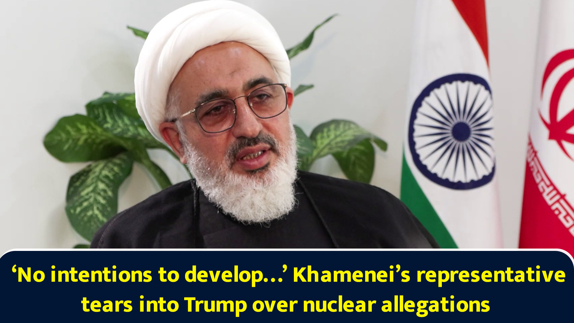 ‘No intentions to develop…’ Khamenei’s representative tears into Trump ...