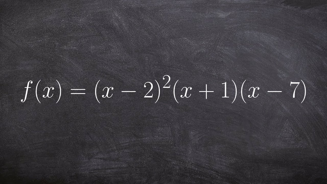 Learn how to find the zeros and multiplicity from a graph in factored form