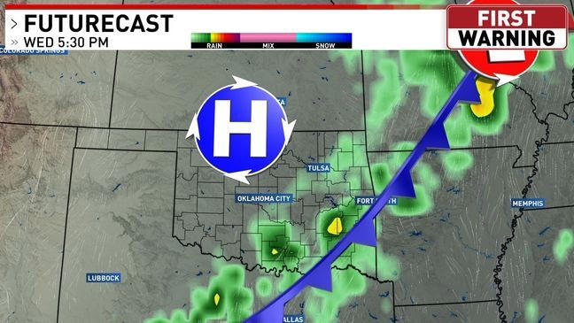 Isolated severe storms possible tonight