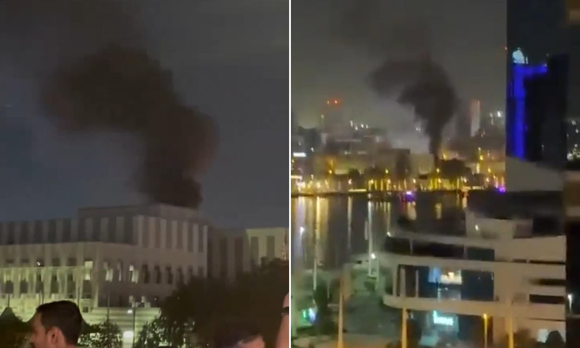Iranian drone hits US Consulate in Dubai sparking explosion: Incoming ...