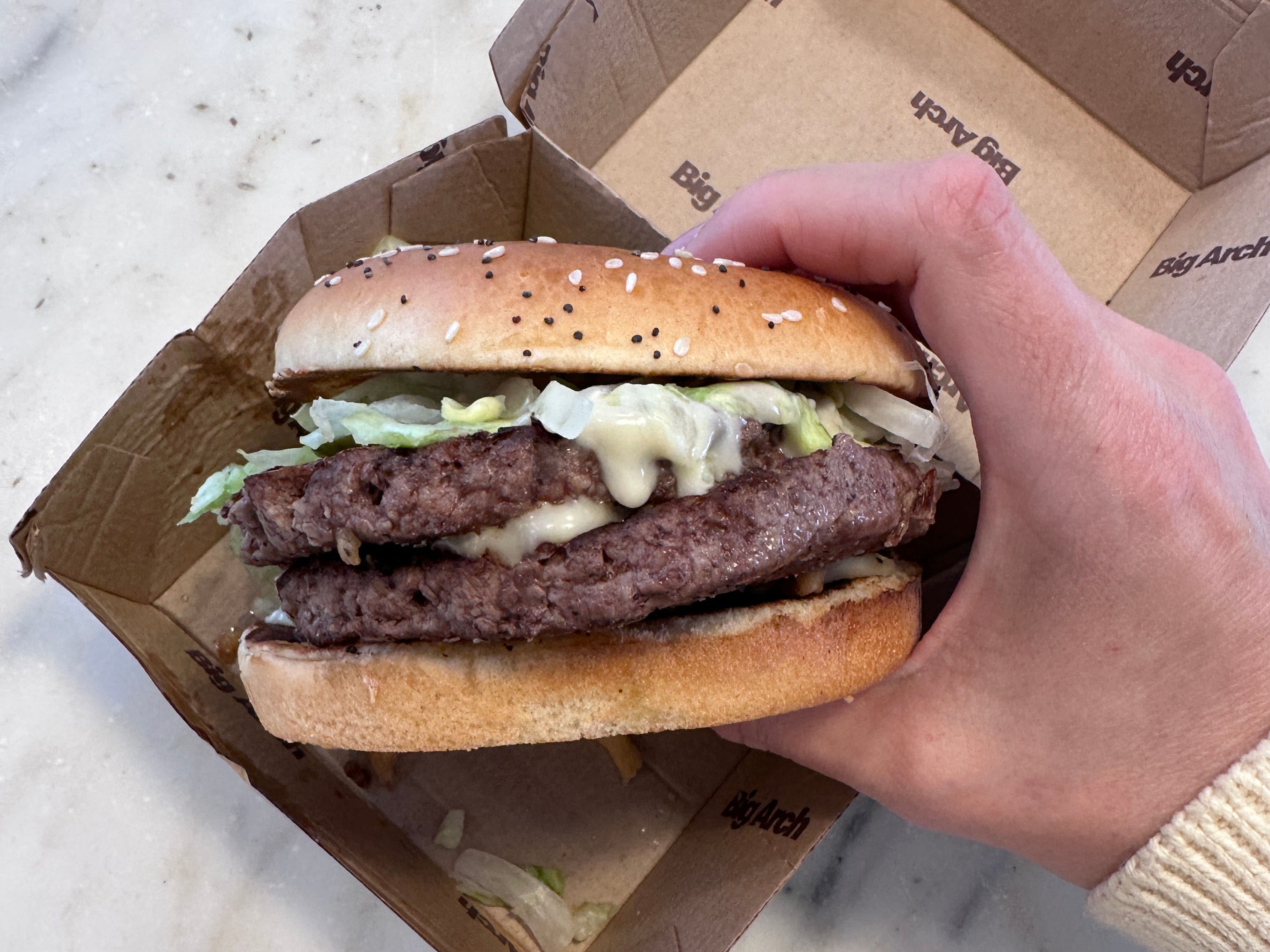 McDonald's CEO's small bite of the new 'Big Arch' shows the risk of going direct to the public. I say keep at it, Chris!