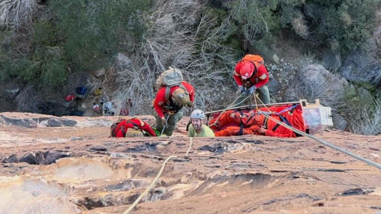First responders conduct 7-hour rescue mission to save injured climber