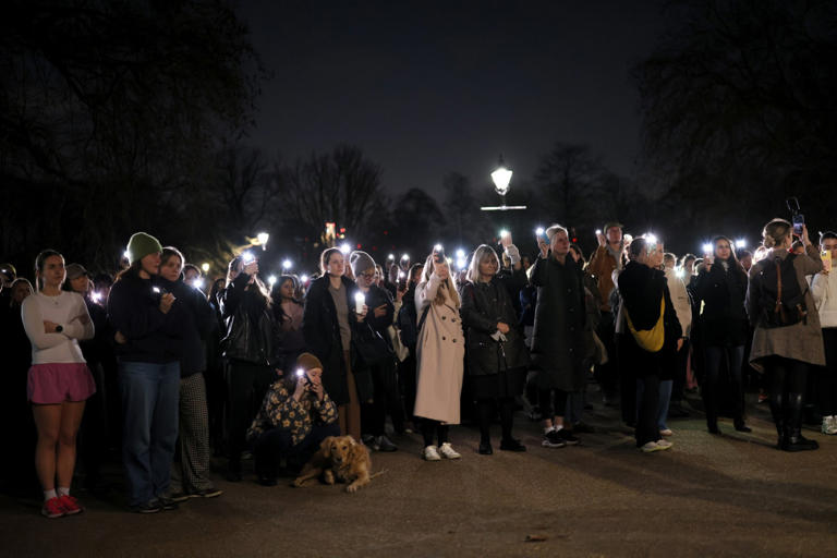 Crowd gathers for vigil to mark five years since Sarah Everard’s death