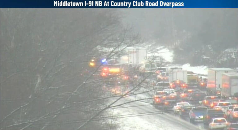 Several crashes reported on CT highways as snow, slick roads create ...