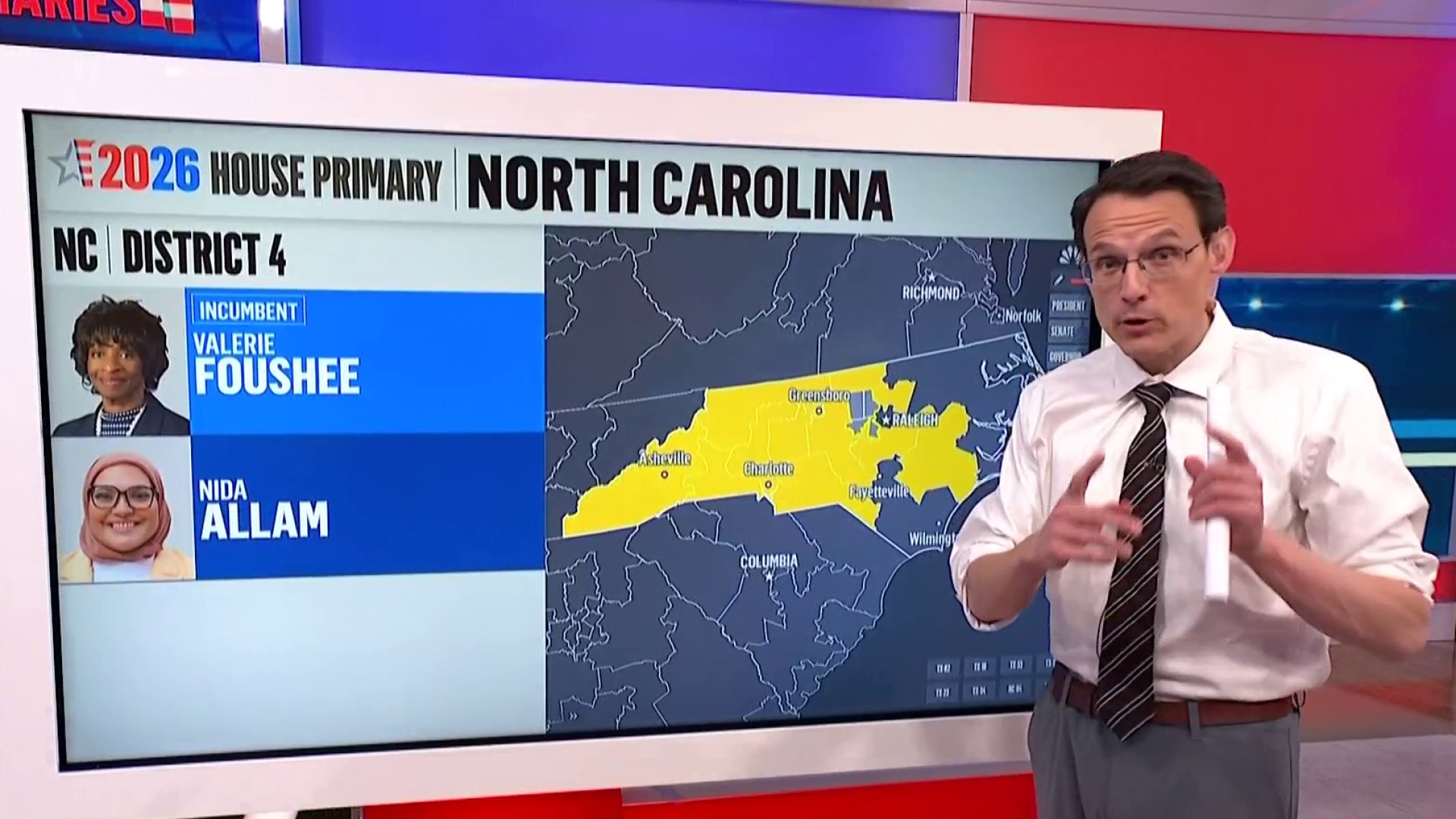 Kornacki: Will incumbents go down in tonight’s primaries in Texas & North Carolina?<br><br>