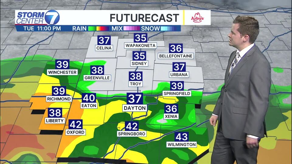 Tuesday evening forecast