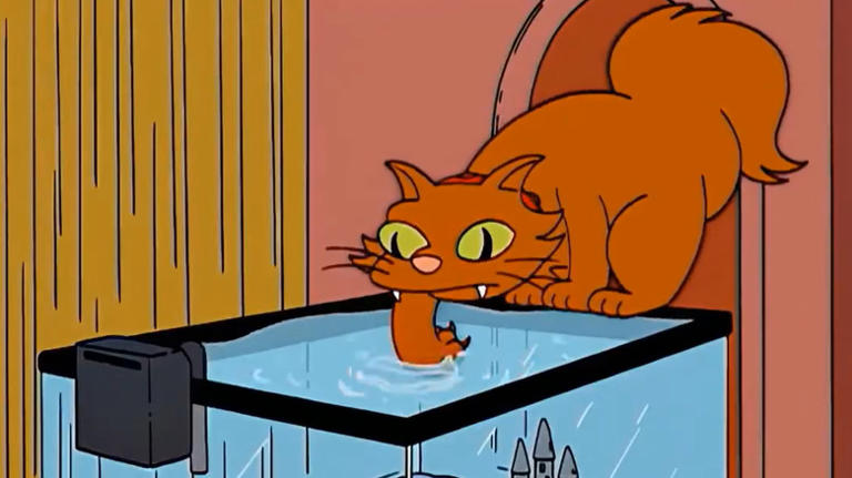 How every version of Snowball the cat was killed on The Simpsons