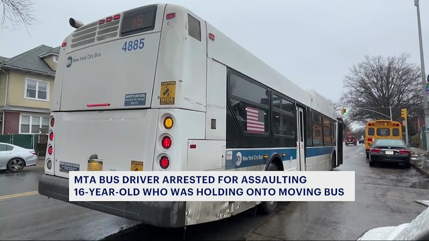 MTA bus driver arrested for assaulting 16-year-old boy who was 'hanging ...