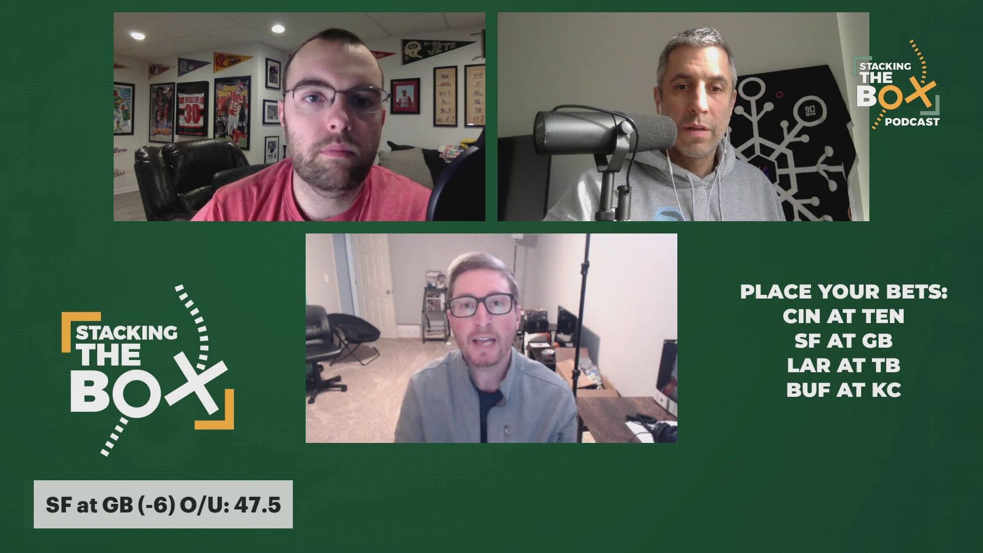 San Francisco 49ers at Green Bay Packers (-6) | Stacking the Box