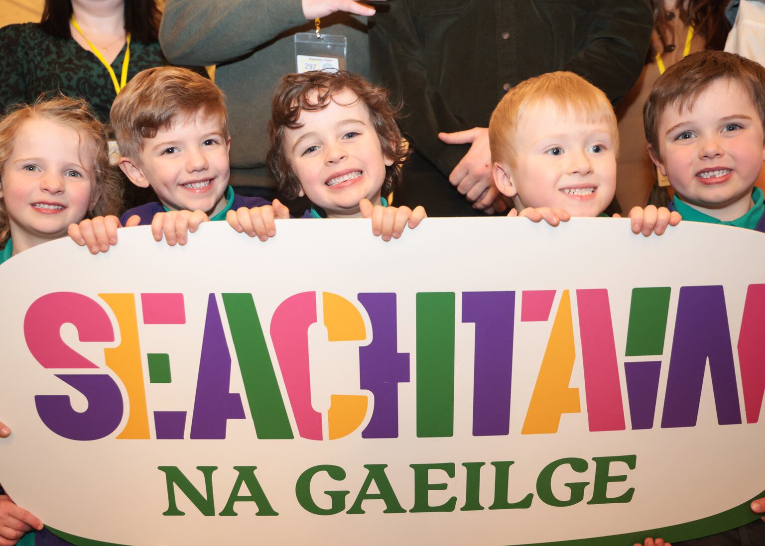 Edwin Poots leads Seachtain na Gaeilge celebration at Stormont